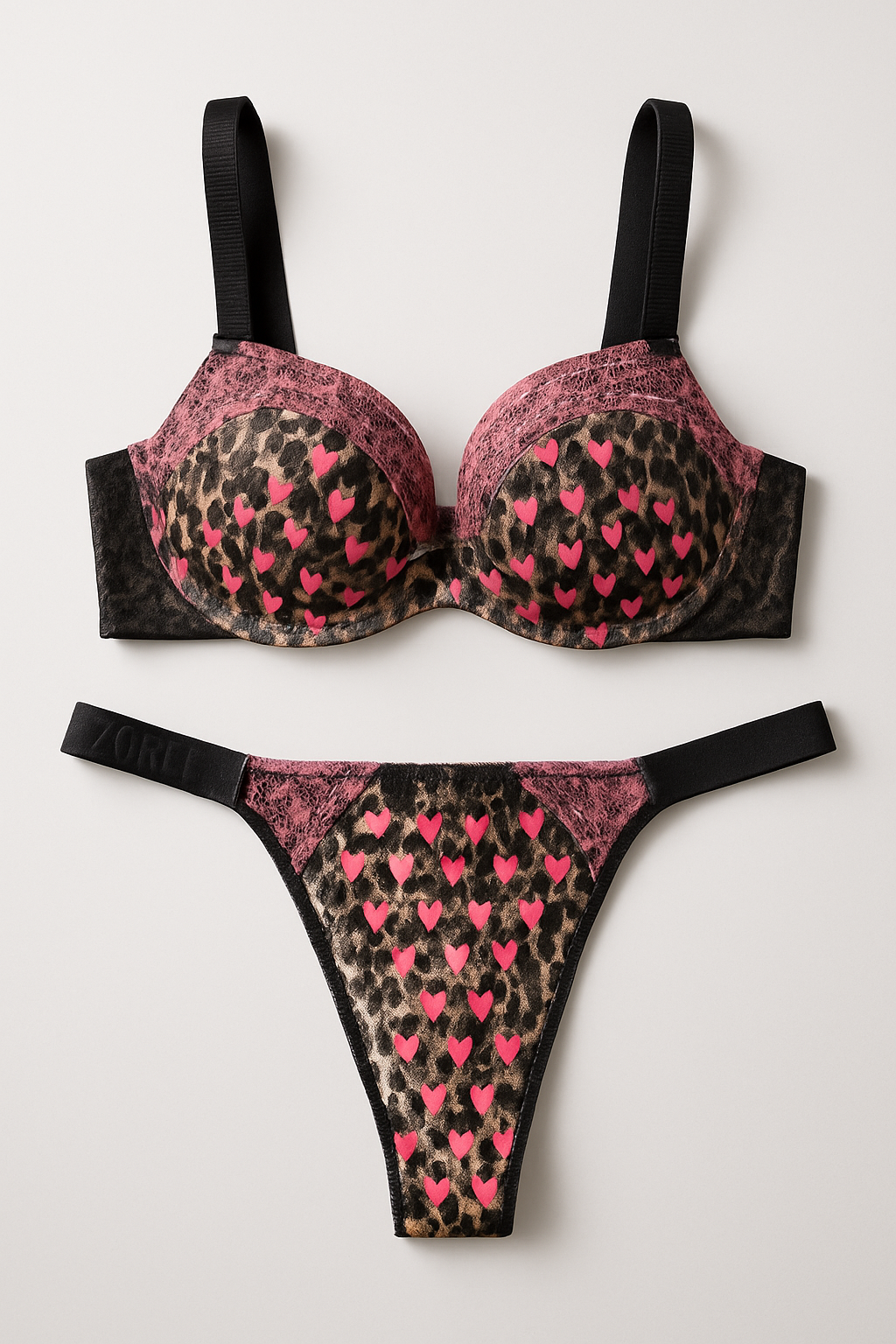 StarLuxe Embroidered Lingerie Set