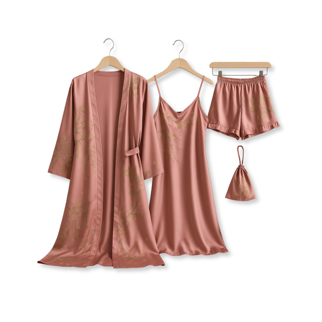 RoséElegance Satin Nightwear