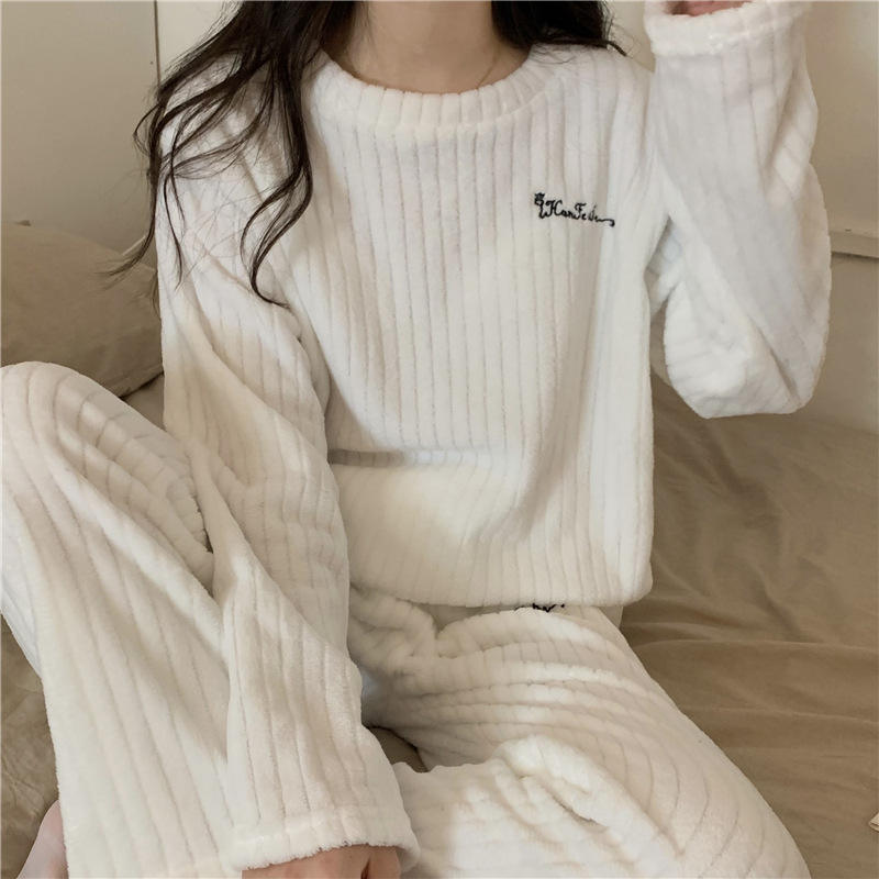 WhiteNest Ribbed Sleep Set